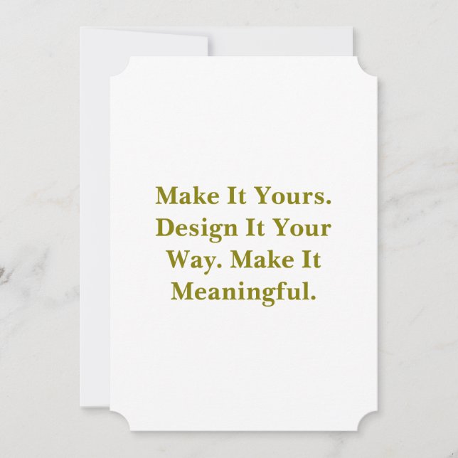 Create Your Personalize 5" x 7" Ticket Invitation (Front)