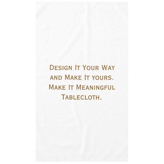 Create Your Personalize 60" x 104" Tablecloth (Front)