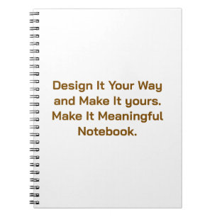 Create Your Personalize 6.5" x 8.75" Notebook