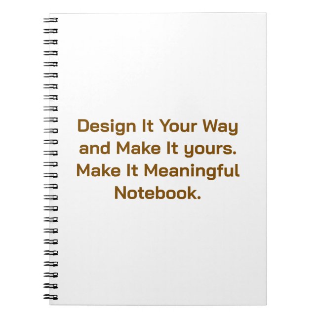 Create Your Personalize 6.5" x 8.75" Notebook (Front)