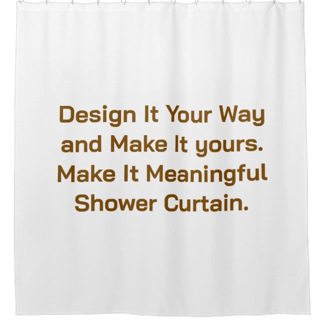 Create Your Personalize 71" x 71" Shower Curtain (Front)