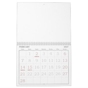 Create Your Personalize 8.5" L x 11" W  Calendar