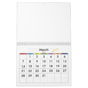 Create Your Personalize 8.5" L x 11" W Calendar