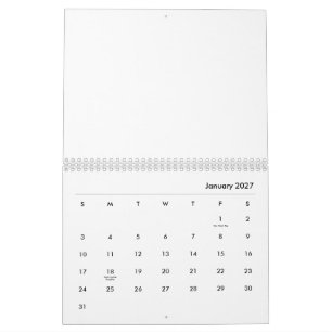Create Your Personalize 8.5" L x 11" W Calendar