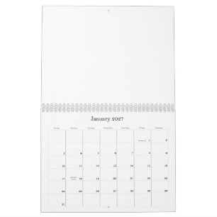 Create Your Personalize 8.5" L x 11" W Calendar