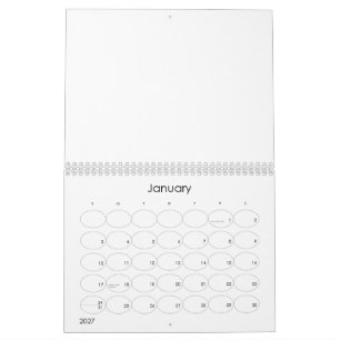 Create Your Personalize 8.5" L x 11" W Calendar