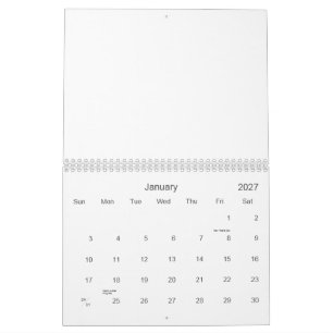 Create Your Personalize 8.5" L x 11" W Calendar
