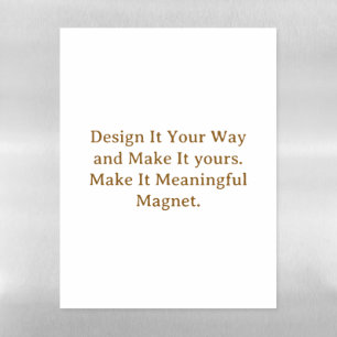 Create Your Personalize 8.5" x 11" Magnetic Dry Erase Sheet