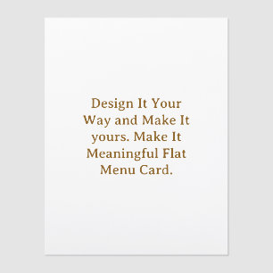 Create Your Personalize 8.5" x 11" Menus Cards