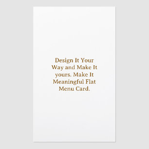 Create Your Personalize 8.5" x 14" Menus Cards
