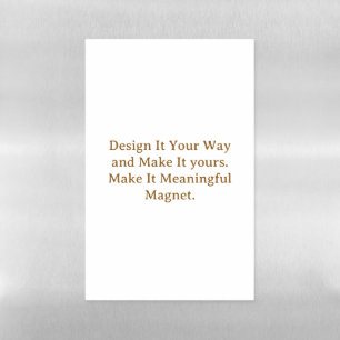 Create Your Personalize 8.5" x 5.5" Magnetic Dry Erase Sheet