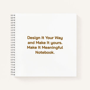 Create Your Personalize 8.5" x 8.5" Notebook