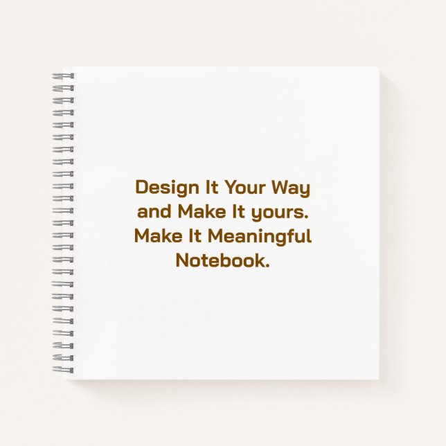Create Your Personalize 8.5" x 8.5" Notebook (Front)