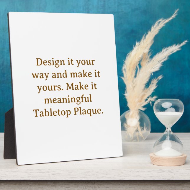 Create Your Personalize 8 x 10" Plaque (Side)