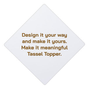 Create Your Personalize 9.5" x 9.5" Graduation Cap Topper