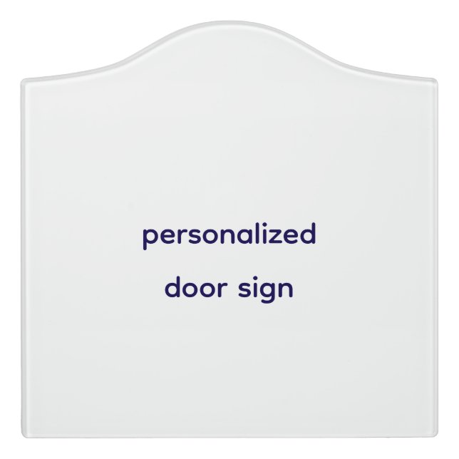 Create Your Personalize  Door Sign (Large Crest Front)