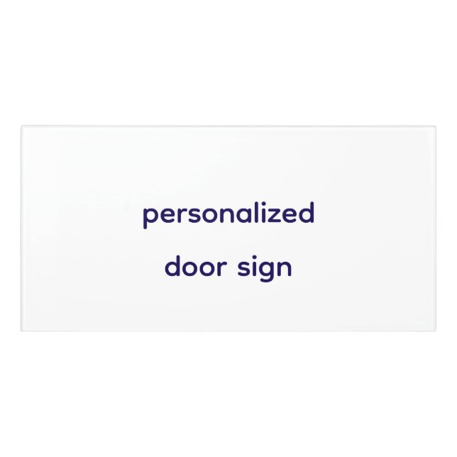 Create Your Personalize  Door Sign (Classic Front)