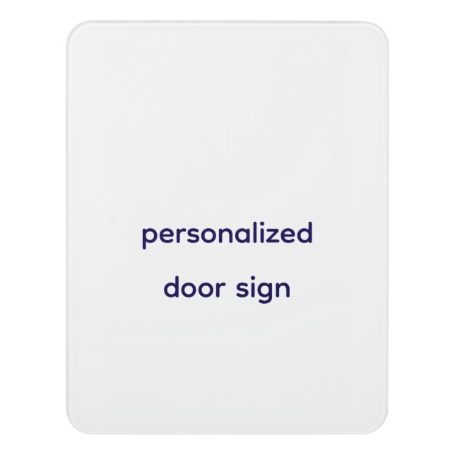 Create Your Personalize  Door Sign (Contemporary Vert)