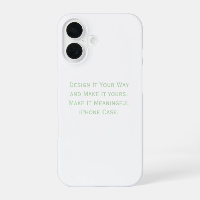 Create Your Personalize  Iphone Case (Back)