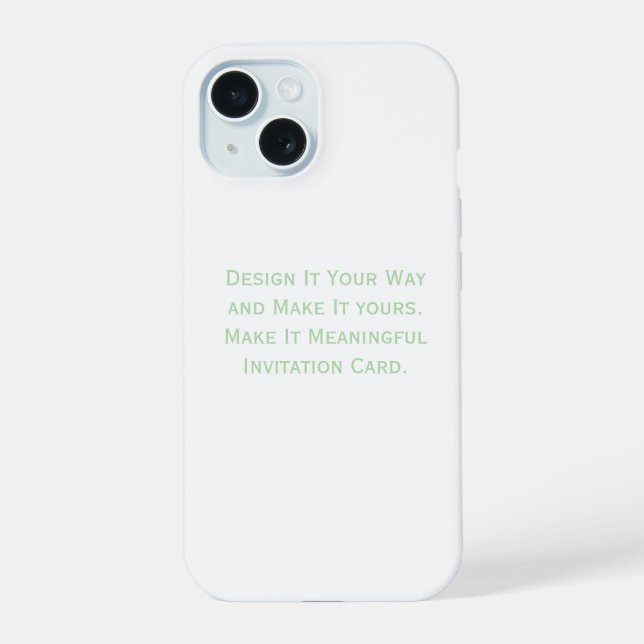 Create Your Personalize  Iphone Case (Back)