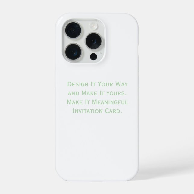 Create Your Personalize  Iphone Case (Back)