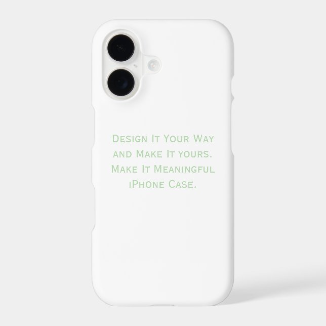 Create Your Personalize  Iphone Case (Back)