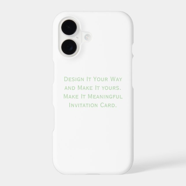 Create Your Personalize  Iphone Case (Back)