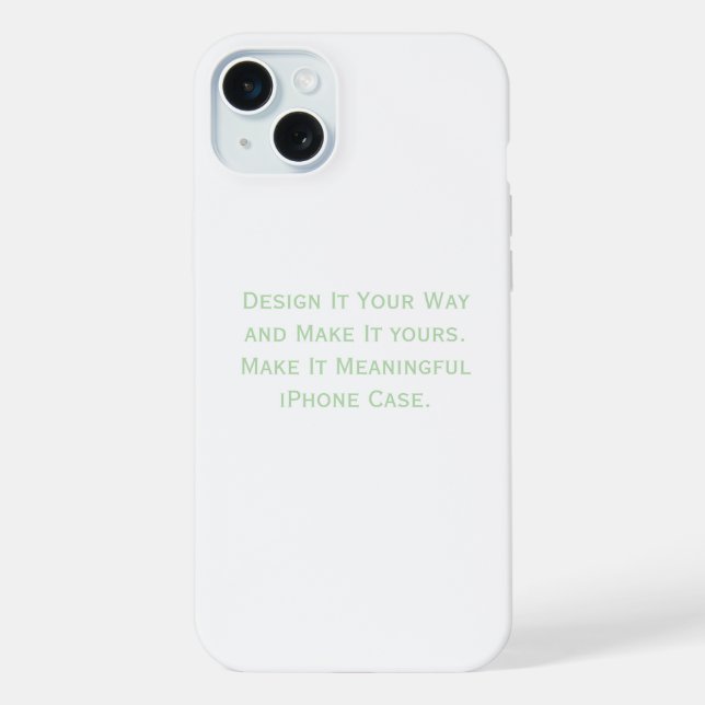 Create Your Personalize  Iphone Case (Back)