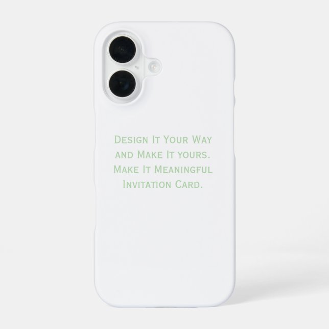 Create Your Personalize  Iphone Case (Back)