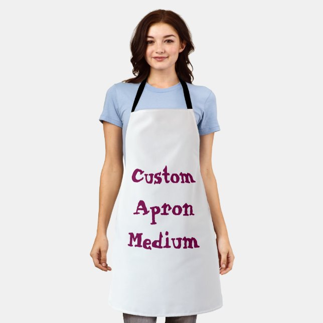 create your personalize Medium  simple kitchen Apron (Worn)