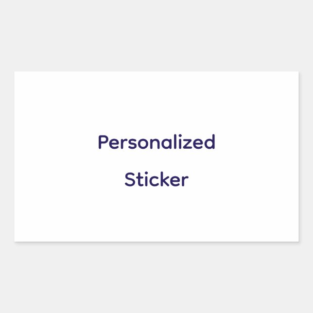 Create Your Personalize  Rectangular Sticker (Front)