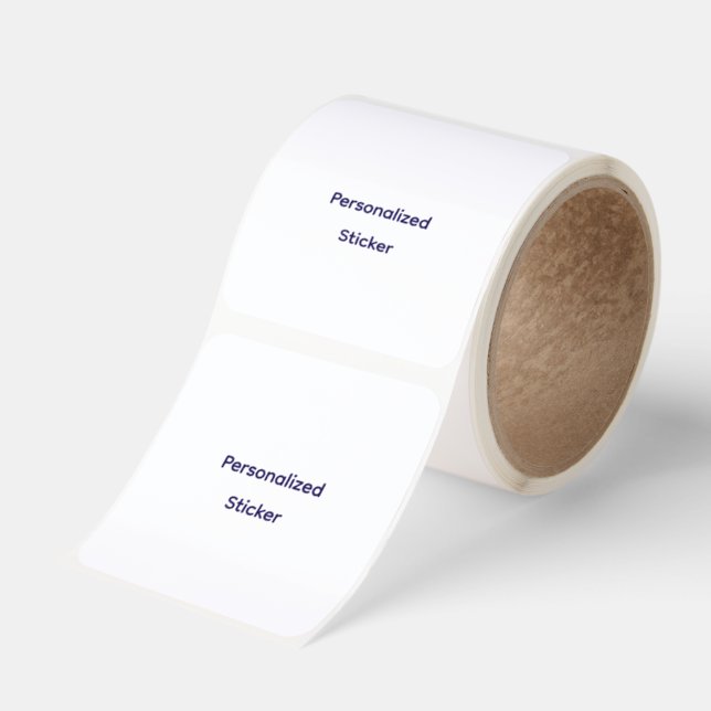 Create Your Personalize  Square Sticker (Roll)
