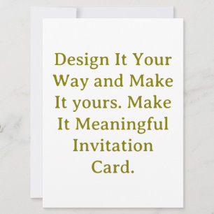 Create Your Personalize Squared 6.5" x 8.75" Invitation