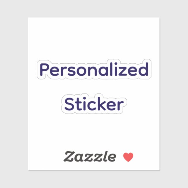 Create Your Personalize  Sticker (Sheet)