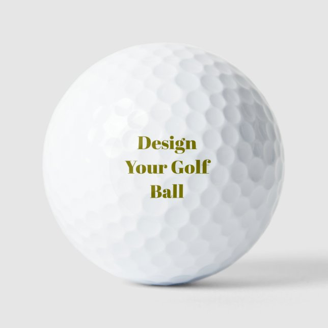 Create Your Personalize Value Golf Balls (Front)