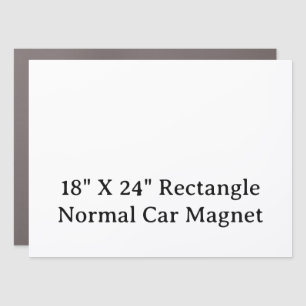 Create Your Personalized 18"X24" Rectangle Normal Car Magnet