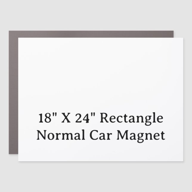 Create Your Personalized 18"X24" Rectangle Normal Car Magnet (Front)