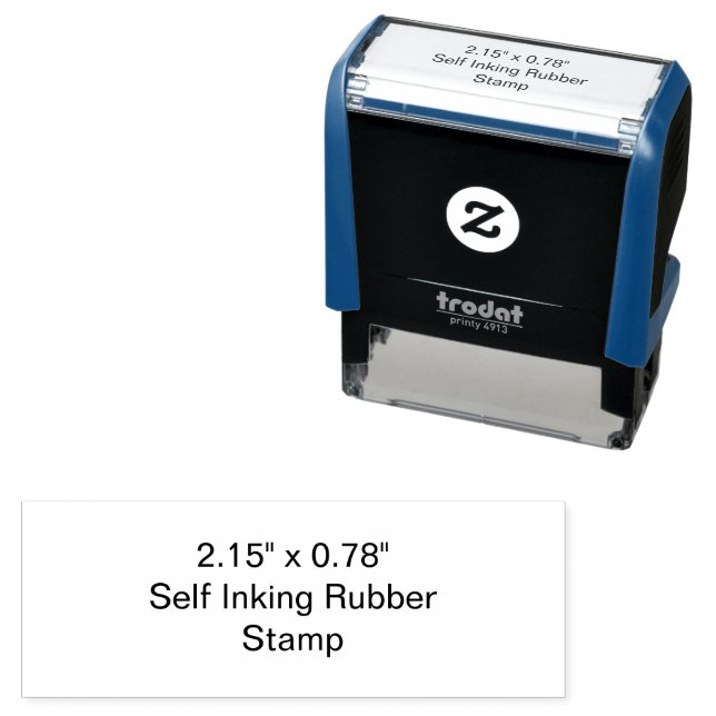 Create Your Personalized 2.15" x 0.78" Self-inking Stamp (In Situ)