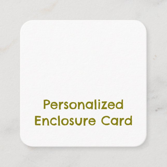 Create Your Personalized 2.5" x 2.5" Rounded Enclosure Card (Front)