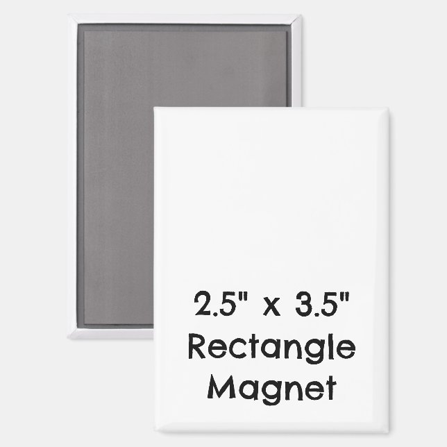Create Your Personalized 2.5" x 3.5" Rectangle Magnet (Front/Back)