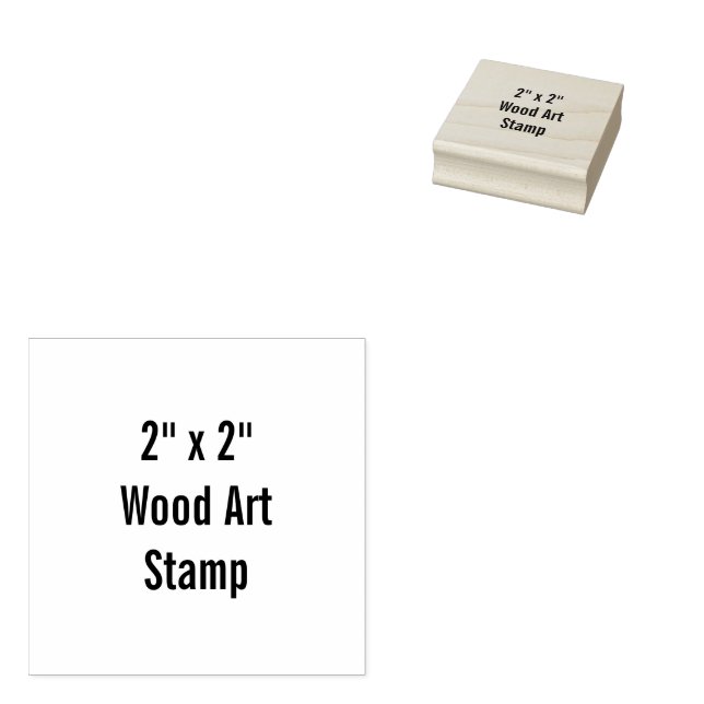 Create Your Personalized 2" x 2" Rubber Stamp (Stamped)