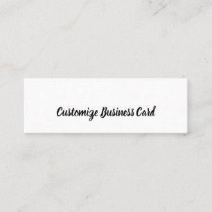 Create Your Personalized 3.0" x 1.0" Mini Business Card
