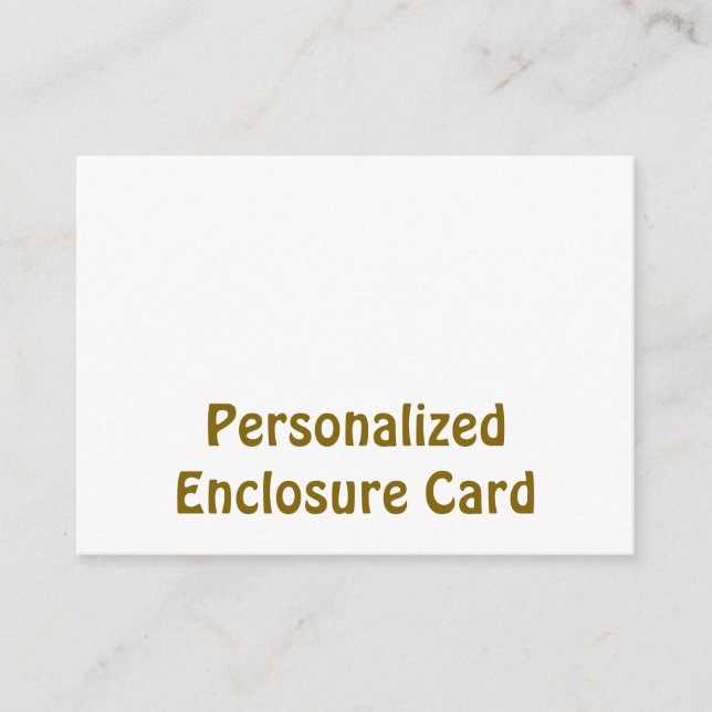 Create Your Personalized 3.5" x 2.5" Squared Enclosure Card (Front)
