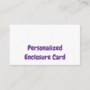 Create Your Personalized 3.5" x 2" Squared Enclosure Card