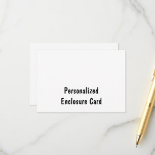 Create Your Personalized 3.5" x 5" Squared Enclosure Card