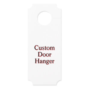 Create Your Personalized 3.5" x 8.5" Small Door Hanger