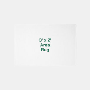 Create Your Personalized 3' x 2' Indoor Area Rug