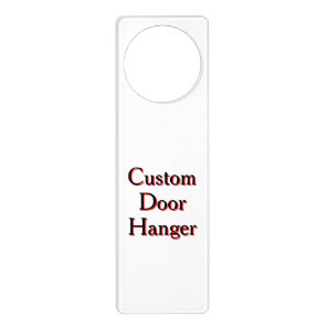 Create Your Personalized 3" x 9.5" Acrylic Door Hanger