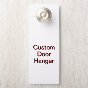 Create Your Personalized 4.25" x 11" Large Door Hanger