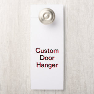Create Your Personalized 4.25" x 11" Large Door Hanger